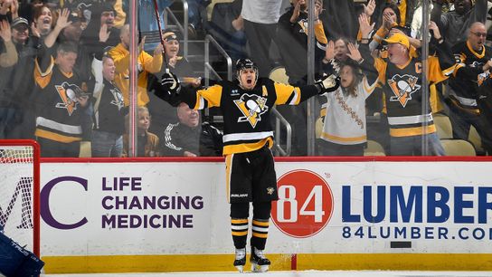 Six-goal second-period eruption supported by (very) unlikely sources taken at PPG Paints Arena (Penguins)